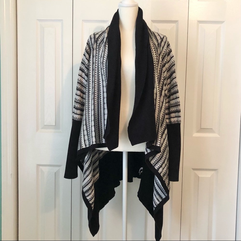 Boston Proper Open Front Waterfall Cardigan